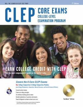 Paperback CLEP Core Exams W/ CD-ROM [With CDROM] Book