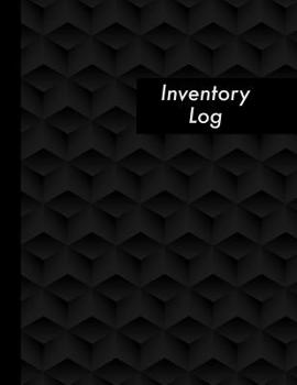 Inventory Log: Black Inventory Log Book - 120 Pages - Business, Home and Collecting