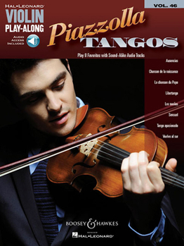 Paperback Piazzolla Tangos: Violin Play-Along Volume 46 Book