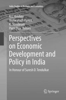 Paperback Perspectives on Economic Development and Policy in India: In Honour of Suresh D. Tendulkar Book