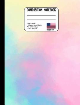 Paperback Composition Notebook College Ruled: Colorful Watercolor Back to School Composition Book for Teachers, Students, Kids and Teens Book