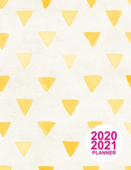 Paperback 2020 2021 Planner: Pretty Colorful Design Book, 8.5" x 11" Two Year 2020-2021 Calendar Planner, Monthly Schedule Organizer (24 Months Act Book