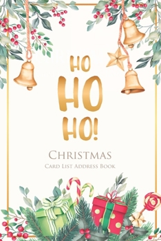 Paperback Christmas Card List Address Book: Beautiful Ornaments, Christmas Cards Keeper Organizer Book, 15 Year Send and Receive Greeting Cards Tracker, Address Book