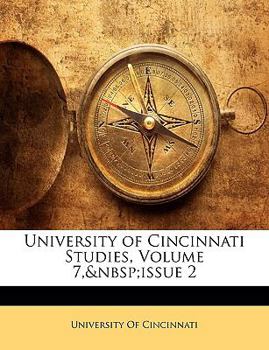 University of Cincinnati Studies, Volume 7, issue 2