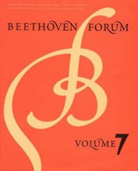Hardcover Beethoven Forum, Volume 7 Book