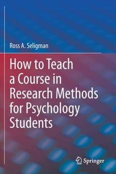 Paperback How to Teach a Course in Research Methods for Psychology Students Book