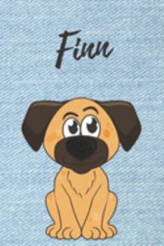 Finn Hund-Malbuch / Notizbuch / Tagebuch: Individuelles personalisiertes blanko Jungen & Männer Namen Notizbuch, blanko DIN A5 Seiten. Ideal als Uni ... Geschenk für Männer. (German Edition)