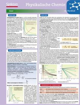 Misc. Lerntafel: Physikalische Chemie Im Überblick [German] Book