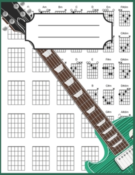 Paperback Left-Handed Guitar Chord Notebook: Blank Guitar Chord Writing Paper with Chord Fingering Charts Book