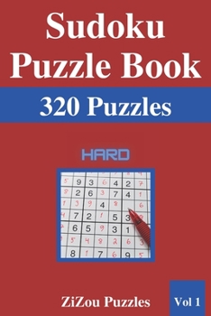 Paperback Sudoku Puzzle Book: 320 Hard Sudoku Puzzles with Solutions - VOL1 Book