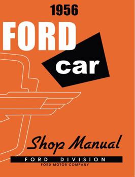 Perfect Paperback 1956 Ford Car Shop Manual By Detroit Iron Book