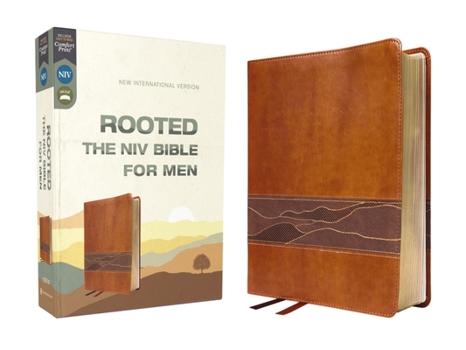Imitation Leather Rooted: The NIV Bible for Men, Leathersoft, Brown, Comfort Print: Shaping Men for Faithful Living in Today's World Book