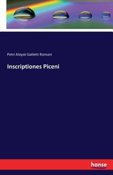 Paperback Inscriptiones Piceni Book