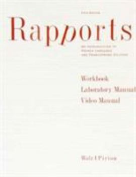 Paperback Workbook with Lab Manual and Video Manual for Walz/Piriou's Rapports, 5th Book