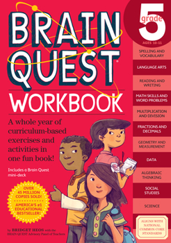 Paperback Brain Quest Workbook: 5th Grade Book