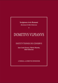 Hardcover Domitius Ulpianus: Ad Edictum Libri I-III [Latin] Book