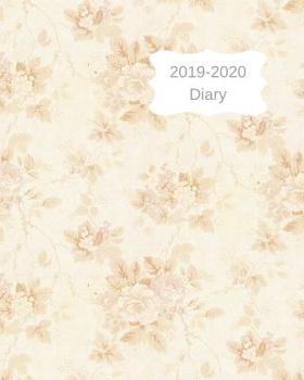 2019-2020 Diary: 8x10 day to a page academic year diary, notes, to do list & priorities on each page. Dainty pink floral cover design