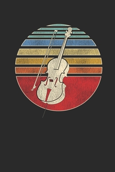 Paperback Cello Retro Sun: Cellos Notebook, Graph Paper (6" x 9" - 120 pages) Musical Instruments Themed Notebook for Daily Journal, Diary, and G Book