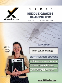 Paperback Gace Middle Grades Reading 012 Teacher Certification Test Prep Study Guide Book