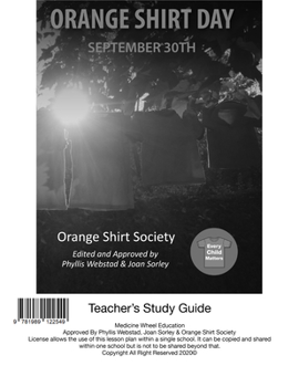 Loose Leaf Orange Shirt Day Study Guide Book