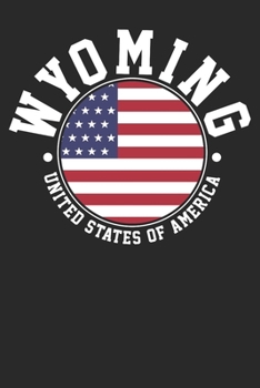 Paperback Gift Notebook: Wyoming Dot Grid 6x9 120 Pages Book