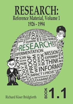 Paperback Research: Reference Material, Volume 1 Book