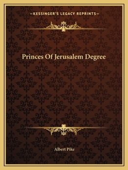 Princes Of Jerusalem Degree