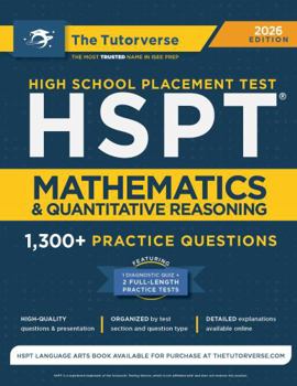 Paperback HSPT Mathematics and Quantitative Reasoning: 1,300+ Practice Questions Book