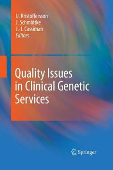 Paperback Quality Issues in Clinical Genetic Services Book