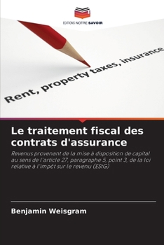 Paperback Le traitement fiscal des contrats d'assurance [French] Book