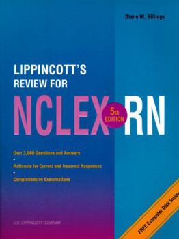 Paperback Lippincott's Review for Nclex-Rn/Book and Disk Book