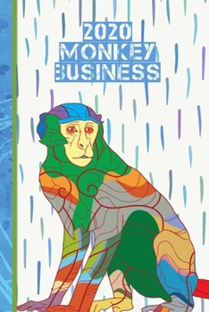2020 Journal Planner: Monkey | 12 Months Week to page 150 pages 6x9 with plenty of Journal space - Contacts - Password - Birthday lists (2020 weekly planner organizer diary journal)