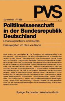 Politikwissenschaft in der Bundesrepublik Deutschland: Entwicklungsprobleme einer Disziplin