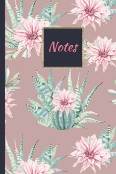 Paperback Cactus Notebook: Pretty Watercolor Cacti - Blank Lined Journal Book