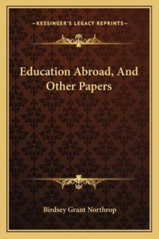 Paperback Education Abroad, And Other Papers Book