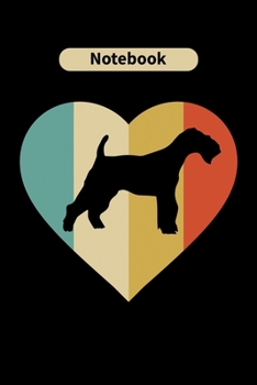 Notebook: WIRE HAIR FOX TERRIER Dog Lover Gift for Dog Owners Diary | Blank Date & Blank Lined Notebook Journal | 6x9 Inch 120 Pages White Paper