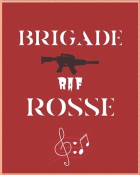 Paperback Brigade RAF Rosse: Wide Staff Manuscript Paper Notebook For Kids, men and women. Music Notebook 12 Staves Per Page (8"x10" - 50 Sheets/10 Book