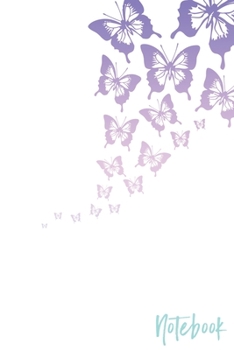 Notebook: Butterfly 110 Blank Lined College Ruled Journal for Women
