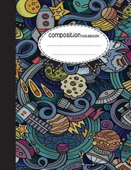 Paperback Composition Notebook, 8.5 x 11, 110 pages: Space UFO: (School Notebooks) Book