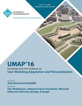 Paperback UMAP 16 User Modeling, Adaptation and Personilization Conference Book