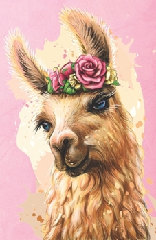 Paperback Internet Password Organizer: Artistic Portrait Of A Llama /Lama On A Pink Background (Discreet Password Journal) Book