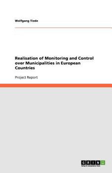 Paperback Realisation of Monitoring and Control over Municipalities in European Countries Book