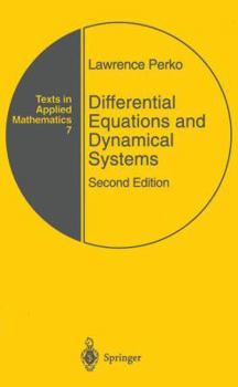 Paperback Differential Equations and Dynamical Systems (Texts in Applied Mathematics, No 7) Book