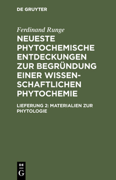 Hardcover Materialien Zur Phytologie [German] Book