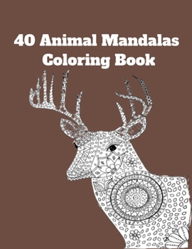 Paperback 40 Animal Mandalas Coloring Book