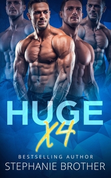 Paperback Huge X4: A Double Twin Stepbrother MMFMM Menage Romance Book