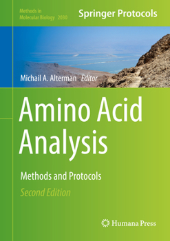 Hardcover Amino Acid Analysis: Methods and Protocols Book