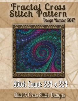 Paperback Fractal Cross Stitch Pattern: Design No. 5047 Book