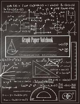 Paperback Graph Paper Notebook: 1/3 Inch Squares Blank Graphing Paper Journal Quad Ruled College Students Write Drawing Mathematics Squared Compositio Book
