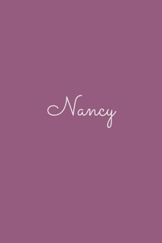 Nancy: notebook with the name on the cover, elegant, discreet, official notebook for notes, dot grid notebook,